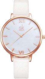 SHENGKE Simplicity Creative Women Watch Genuine Leather Elegant Women Watches Ladies Business Wristwatch